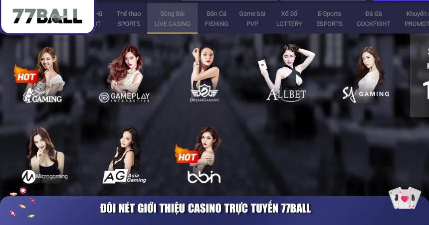 Đôi nét giới thiệu casino trực tuyến 77Ball