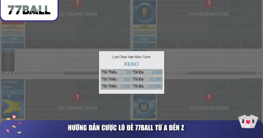 Hướng dẫn cược lô đề 77Ball từ A đến Z